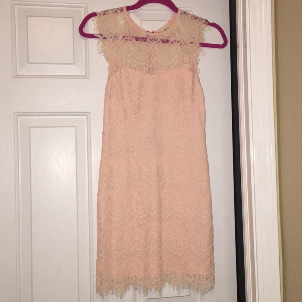 L'ATISTE by Amy Pink Lace Dress